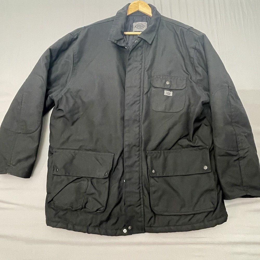 Dickies Men's Jacket, 2XL, Black, Insulated, Heavy Duty
